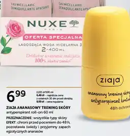 Ziko Dermo Ziaja ananasowy trening skóry antyperspirant roll-on oferta