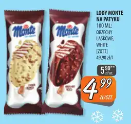 Społem Szczecin Lody Monte na patyku oferta