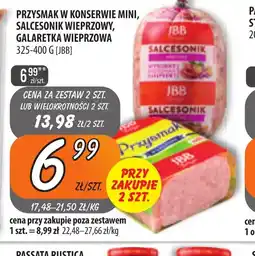 Społem Szczecin Przysmak w konserwie mini, salcesonik wieprzowy, galaretka wieprzowa oferta