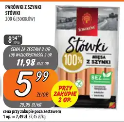 Społem Szczecin Parówki z szynki Stówki oferta