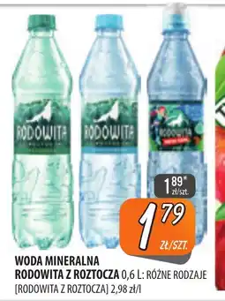 Społem Szczecin Woda mineralna Rodowita z Roztocza oferta