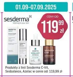 Apteka Cosmedica Produkty z linii Sesderma C-Vit, Sesbalance, Azelac oferta