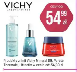 Apteka Cosmedica Produkty z linii Vichy Mineral 89, Pureté Thermale, Liftactiv oferta