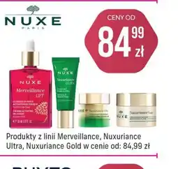 Apteka Cosmedica Produkty z linii Merveillance, Nuxuriance Ultra, Nuxuriance Gold oferta