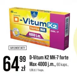 Apteka Cosmedica D-Vitium K2 MK-7 forte Max oferta