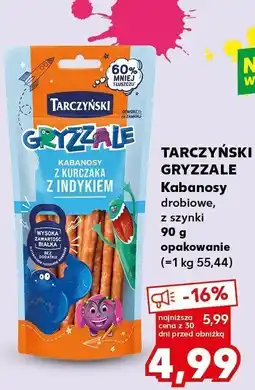 Kaufland Paluszki Tarczyński Gryzzale Kabanosy z indykiem oferta