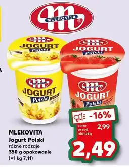 Kaufland Jogurt Mlekovita Polski oferta