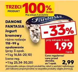 Kaufland Jogurt kremowy Danone Fantasia oferta
