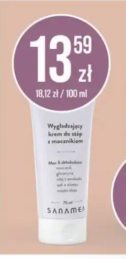 Apteka Cosmedica Sanamei wygładzający krem do stóp z mocznikiem oferta