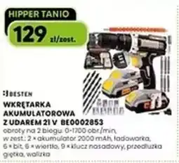Hipper.pl Wkrętarka akumulatorowa z udarem 21 V Besten BE0002853 oferta