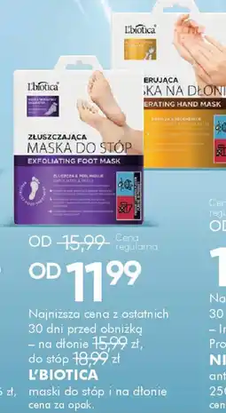 SuperPharm Maska do stóp L'Biotica oferta