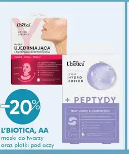 SuperPharm L'Biotica, AA maski do twarzy oraz płatki pod oczy oferta