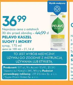 SuperPharm Pelavo Kaszel Suchy i Mokry oferta