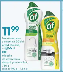 SuperPharm Mleczko do czyszczenia Cif oferta