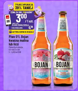 Polomarket Piwo 0% Bojan kwaśna malina lub liczi Piwna Dystrybucja oferta