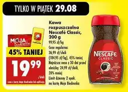 Biedronka Kawa rozpuszczalna Nescafe Classic , 200 g oferta