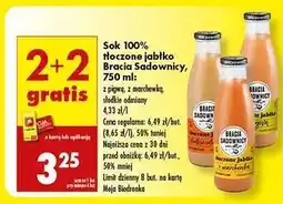 Biedronka Sok 100% tłoczone jabłko Bracia Sadownicy, 750 ml oferta