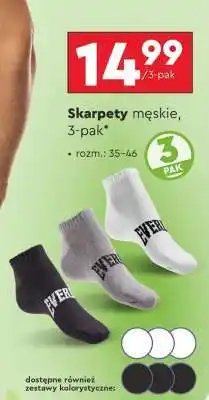 Biedronka Skarpety męskie, 3-pak oferta