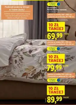 Lidl Livarna home Pościel z bawełny satynowej 140 x 200 cm oferta