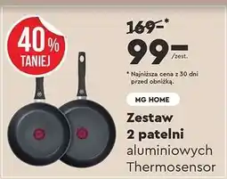 Biedronka Zestaw 2 patelni aluminiowych Thermosensor oferta