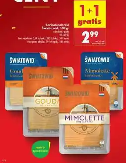 Biedronka Ser holenderski Światowid, 150 gr oferta