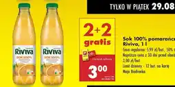 Biedronka Sok 100% pomarańcz Riviva, 1 l oferta