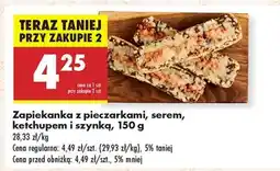 Biedronka Zapiekanka z pieczarkami , serem ketchupem i szynką , 150 g oferta