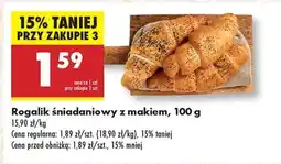 Biedronka Rogalik śniadaniowy z makiem, 100 g oferta