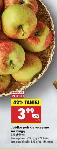Biedronka Jabłko polskie wczesne na wagę oferta