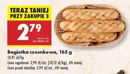 Biedronka Bagietka czosnkowa 165 g oferta