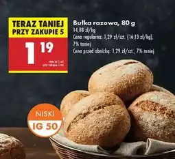 Biedronka Bułka razowa 80 g oferta