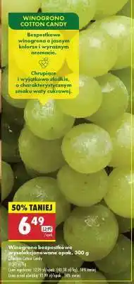 Biedronka Winogrono bezpestkowe wyselekcjonowane opak. 300 g oferta