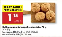 Biedronka Bułka śniadaniowa pełnoziarnista, 73 g oferta