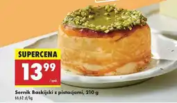 Biedronka Sernik Baskijski z pistacjami, 210 g oferta