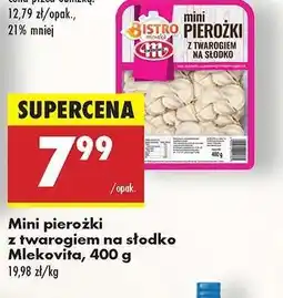 Biedronka Mini pierożki z twarogiem na słodko Mlekovita, 400 g oferta