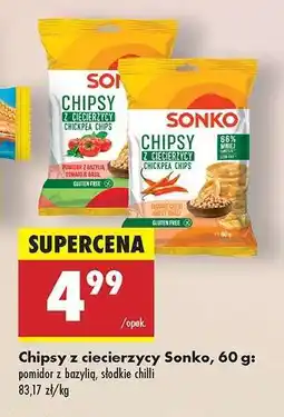 Biedronka Chipsy z ciecierzycy Sonko, 60 g oferta