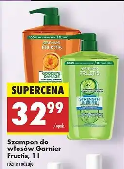 Biedronka Szampon do włosów Garnier Fructis, 1 l oferta