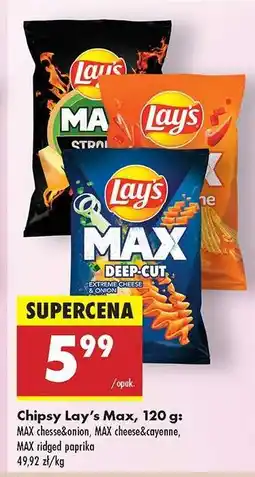 Biedronka Chipsy Lay's MAX, 120 g oferta