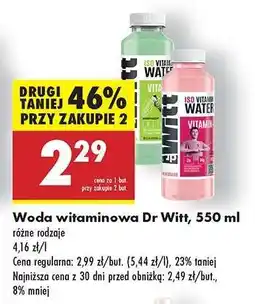 Biedronka Woda witaminowa Dr Witt, 550 ml oferta