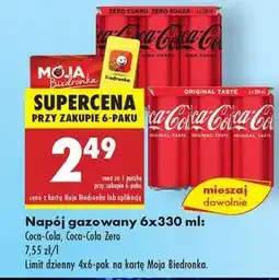 Biedronka Napój gazowany 6x330 ml oferta