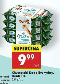 Biedronka Chusteczki Dada Everyday 4x60 szt oferta