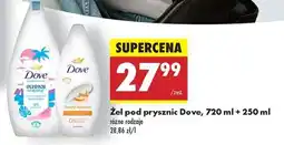 Biedronka Żel pod prysznic Dove, 720 ml + 250 ml oferta
