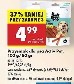 Biedronka Przysmak dla psa Activ Pet, 100 g/80 g oferta