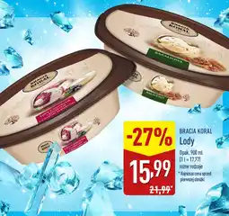 ALDI Bracia koral lody oferta