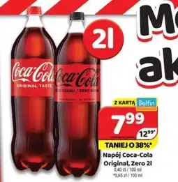 Delfin Napój Coca-Cola Original, Zero oferta