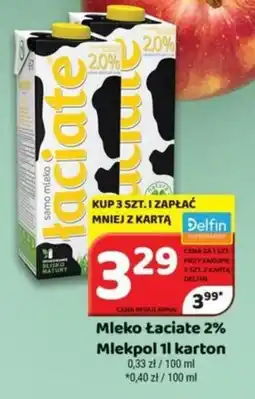 Delfin Mleko Łaciate 2% Mlekpol oferta