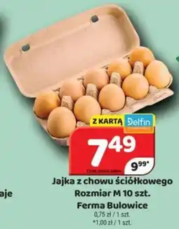 Delfin Jajka z chowu ściółkowego Rozmiar M Ferma Bulowice oferta