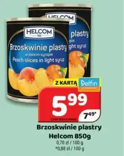 Delfin Brzoskwinie plastry Helcom oferta