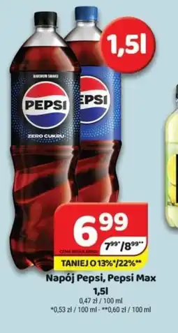 Delfin Napój Pepsi, Pepsi Max oferta