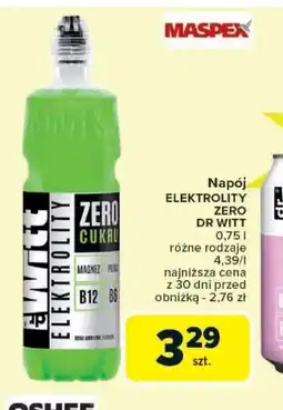Carrefour Market Napój Dr Witt Elektrolity Zero oferta